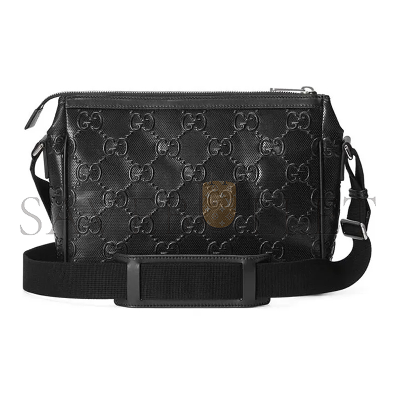 GUCCI GG EMBOSSED MESSENGER BAG 658565 (29*22*9.5cm)